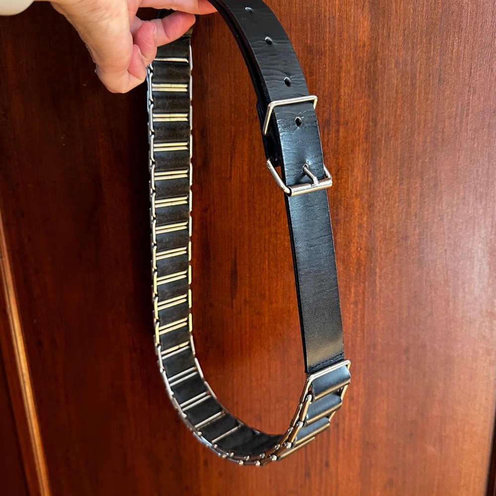 Comptoir Des Cotonniers Black Belt with Silver Details M/L